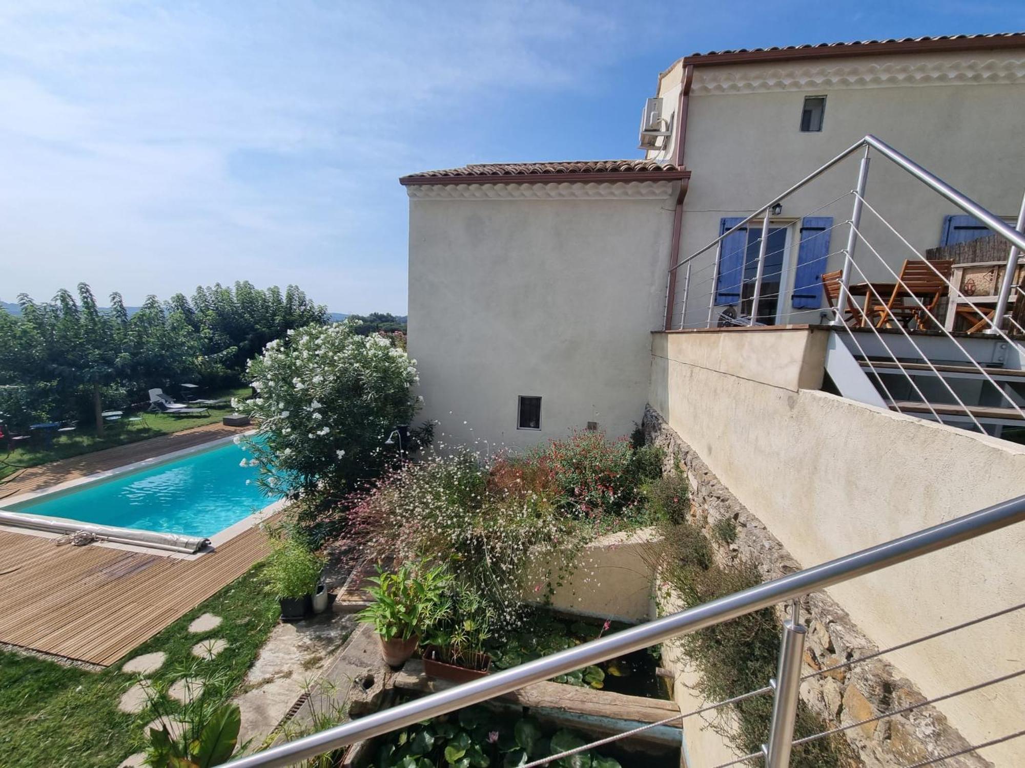 Au Fil De Soi Villa Saint-Julien-de-Peyrolas Phòng bức ảnh